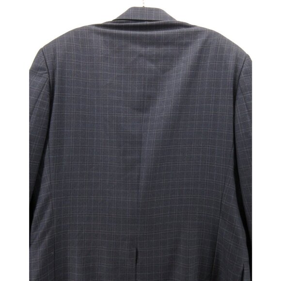 VINTAGE Hart Schaffner Marx Sport Coat 41 Long Blazer Wool Plaid USA * - Picture 9 of 16